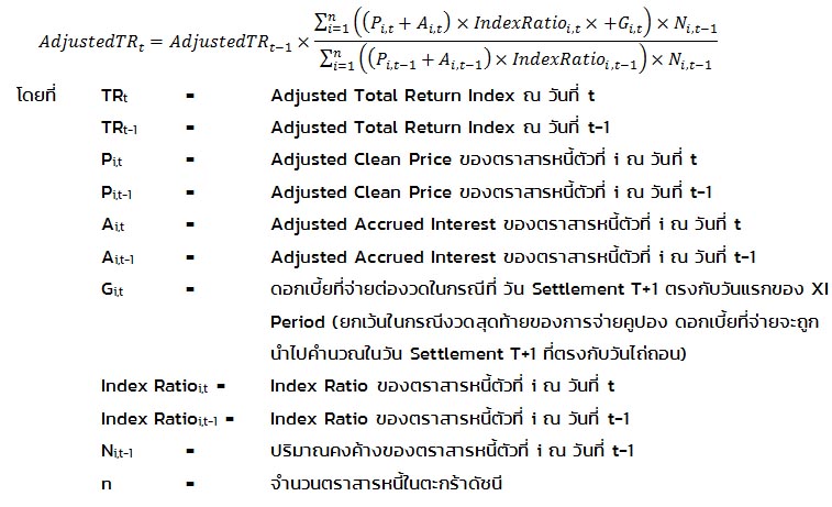 Adjusted Total Return Index