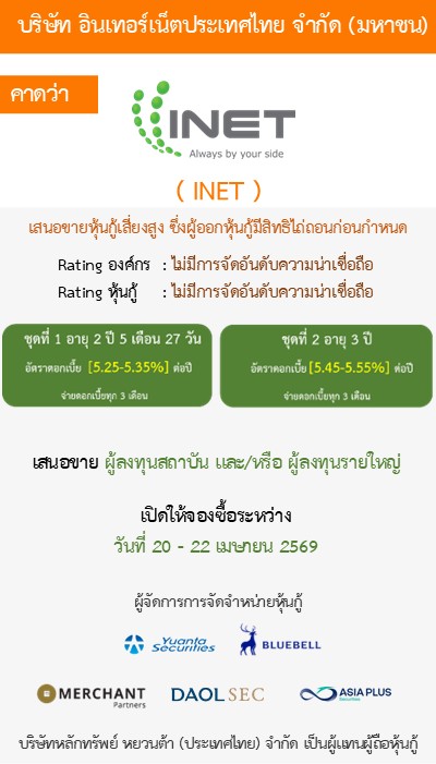 หุ้นกู้ INET-04